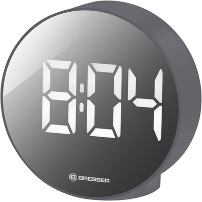 Bresser Reloj Despertador Mytime Echo FXR Gris