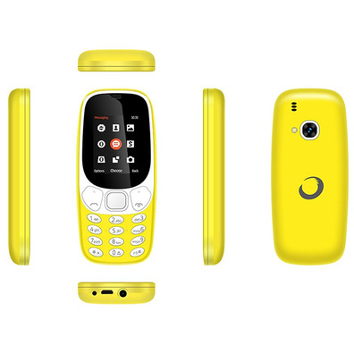 Brigmton btm4 Móvil Senior Dual Sim Amarillo