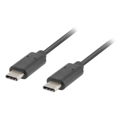 CABLE USB-C M/M 2.0 1M NEGRO