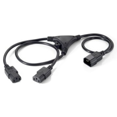 Cable de Alimentación Equip IEC Macho a 2 IEC Hembra 1.8M