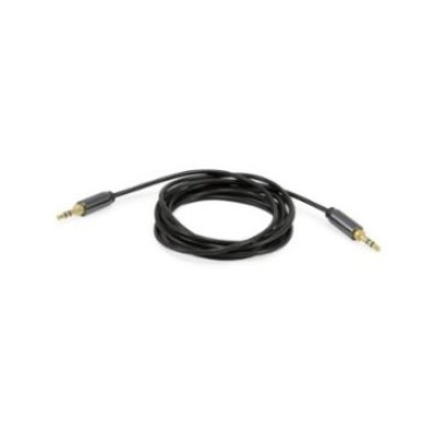 Cable de Audio Mini Jack 3.5mm Macho a Macho con Carcasa Metálica - Alta Calidad 2.5m