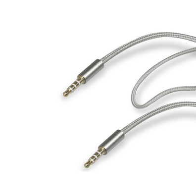 Cable audio stereo 3.5 mm Gris metálico SBS