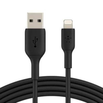 Cable USB-A a Lightning Belkin 2M Boost Charge Negro - CAA001BT2MBK