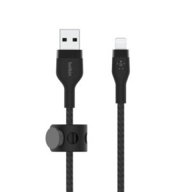 Cable USB-A a Lightning Belkin Boost Charge 3m Negro Trenzado