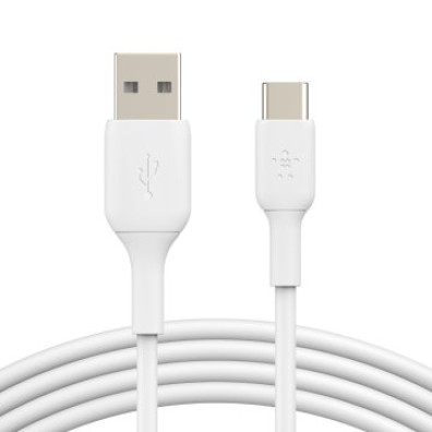 CABLE USB-A a USB-C 1M Belkin Blanco - Modelo BOOS CHARGE™
