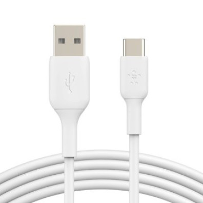 Cable USB-A a USB-C 1M Belkin Boos Charge 1m Blanco Pack 2 Unidades