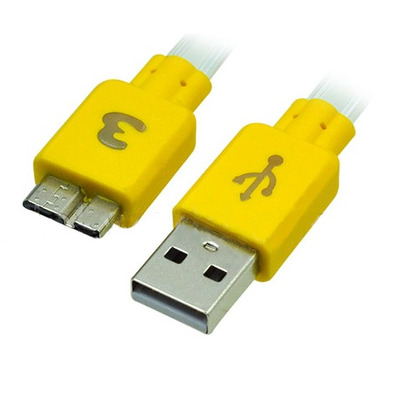 Cable de carga luminoso para Galaxy Note 3 Amarillo