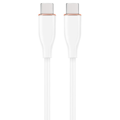 CABLE DE CARGA Y DATOS GEMBIRD (PD) TIPO-C SILICONA ALTA CALIDAD 1,5M BLANCO