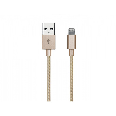 Cable de Datos y de Carga Apple Lightning - Gold Collection SBS Oro