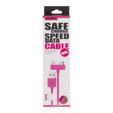 Cable de recarga iPhone 4/4S Rosa