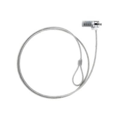 CABLE DE SEGURIDAD Portable/Monitores/TV TOOQ con Combinación 1.5M - Sistema KE