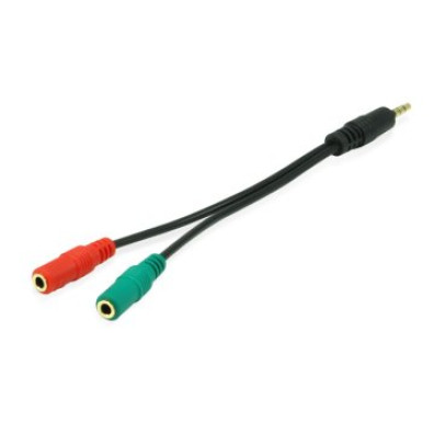 Cable Duplicador Audio Jack 3.5mm Macho a Dos Hembras - Equip