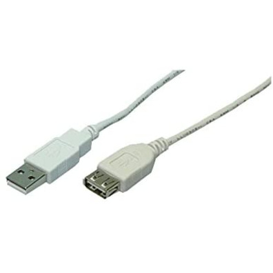 Cable Extensor USB(A) 2.0 a USB(A) Logilink 5m Gris