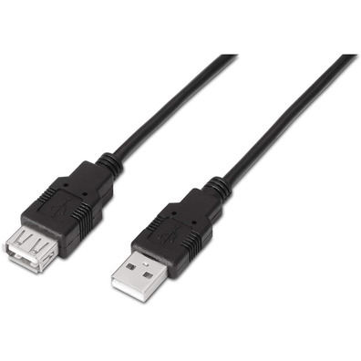 Cable Extensor USB(A) a USB(A) 2.0 Aisens 3m Negro