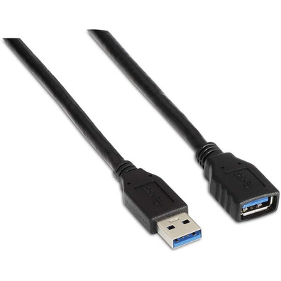 Cable Extensor USB(A) a USB(A) 3.0 Aisens 1m Negro