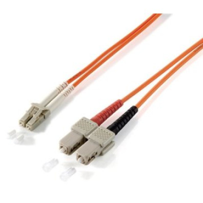 Cable de Fibra Óptica Multimodo LC/SC 62,5/125 LSOH 1M - Naranja