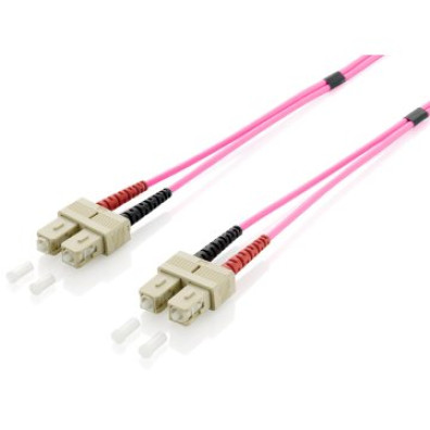 Cable de Fibra Óptica OM4 Multimodo Libre de Halógenos SC/SC 50/125u 2M