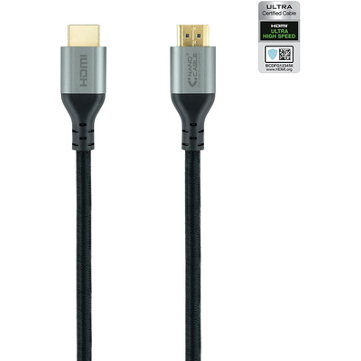 Cable HDMI 2.1 Nanocable Ultra High Speed 2m Negro