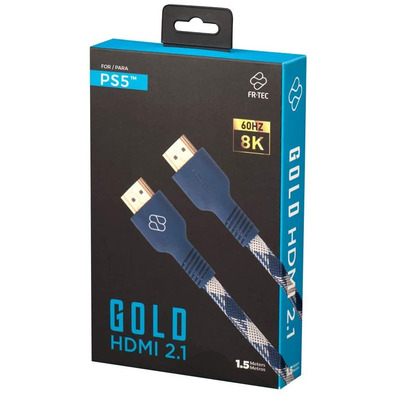 Cable HDMI 2.1 para Playstation 5 1.5 m FR-TEC Gold