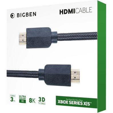 Cable HDMI 3 Metros BigBen (4K/8K) Xbox Series X/S