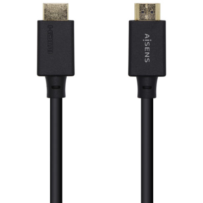 AISENS Cable HDMI V2.1 Ultra Alta Velocidad 8k@60Hz 48Gbps, Negro 0.5m - HEC A/M-A/M