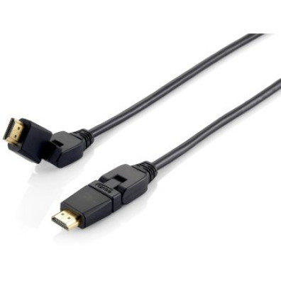 Cable HDMI Equip HDMI 2.0 High Speed con Ethernet 3m - Conectores Pivotantes 180º