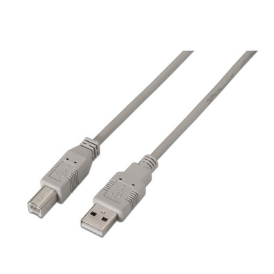 Cable Impresora USB(A)M 2.0 a USB(B)M Aisens 1M Gris