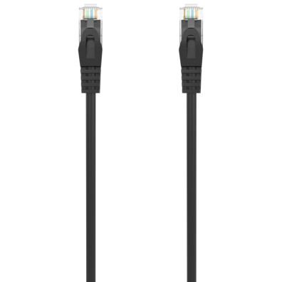 AISENS Cable de Red Cat.6A 500 Mhz UTP AWG24 Negro 2.0M RJ45 LSZH