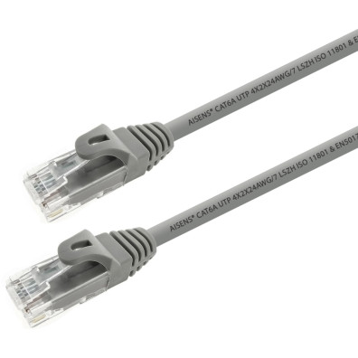 A145-0324 Cable de Red Gris 0,25 m Cat6a U/UTP - Marca AISENS