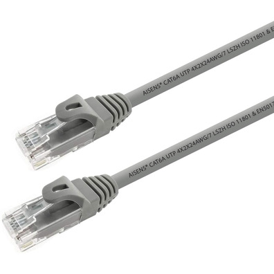 Cable Red Aisens RJ45 LSZH CAT6A 15M Gris