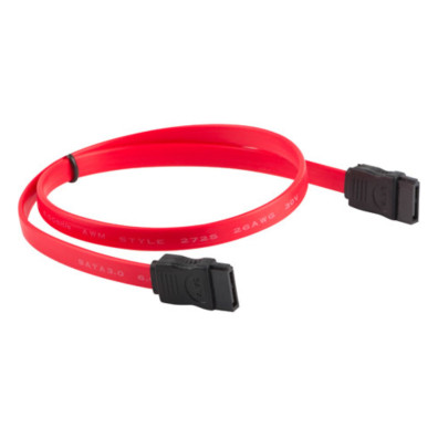 CABLE SATA DATA III (6GB/S) F/F 50CM ROJO