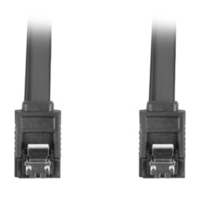 CABLE SATA DATA III (6GB/S) F/F 50CM PINZAS METÁLICAS NEGRO