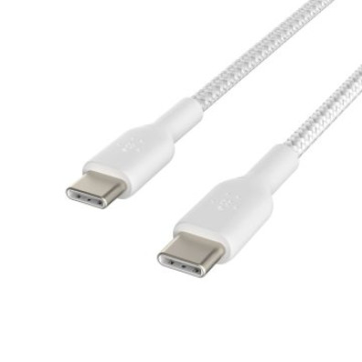 Cable USB-C Belkin Trenzado 1M Blanco - Modelo CAB004BT1MWH