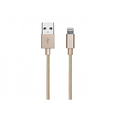 Cable trenzado lightning iPhone Gold Collection SBS
