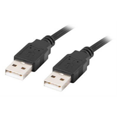 Lanberg - CA-USBA-20CU-0010-BK cable USB USB 2.0 1 m Negro