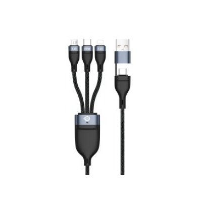 CABLE USB-C 3IN1 2M CONCEPTRONIC PD 3.0 60W 20V 3A E-MARK 480MBPS - ADAPTADOR USB-A