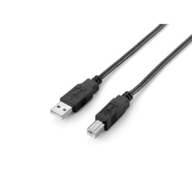 Cable USB-A 2.0 a USB-B Negro - EQUIP Modelo 128864 2M
