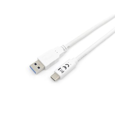 CABLE USB-A A USB-C EQUIP 2M BLANCO 5G 3A