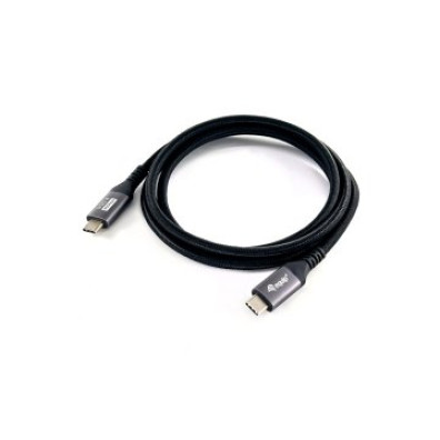 CABLE USB-C a USB-C 1.2M Negro 40Gbps 240W 8K 60Hz - Marca EQUIP