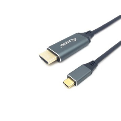 CABLE USB-C A HDMI MACHO MACHO 4K/60Hz EQUIP 1M ALUMINIO