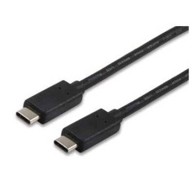 Cable USB-C a USB-C 1M para Carga (3A) o Datos 480mb/s - Marca EQUIP