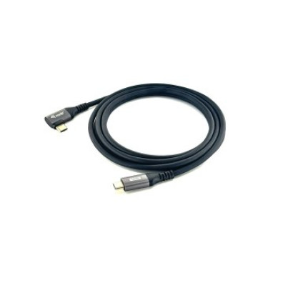 Cable USB-C a USB-C 3M Equip 128893 Acodado 90º 5A 100W 480mbps