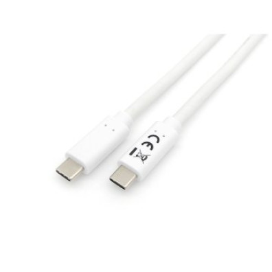 CABLE USB-C 1M EQUIP 128361 BLANCO TRANSFERENCIA 5G 3A (60W)