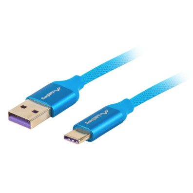 Cable Usb Tipo-c A Usb-a Lanberg Ca-usbo-21cu-0010-bl Soport