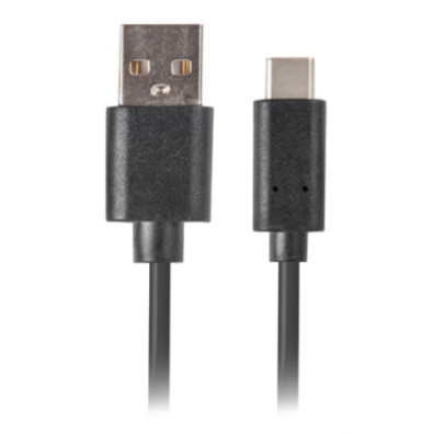 CABLE USB LANBERG 2.0 MACHO/USB C MACHO QUICK CHARGE 3.0 0.5M NEGRO