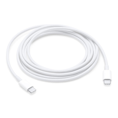 Cable USB Tipo C a USB Tipo C (2m) - Blanco
