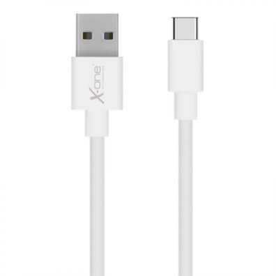 Cable USB Tipo C plano X-One Blanco