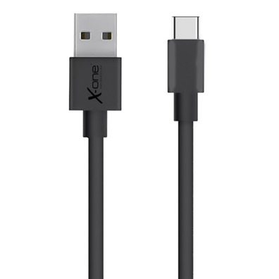 Cable USB Tipo C plano X-One Negro