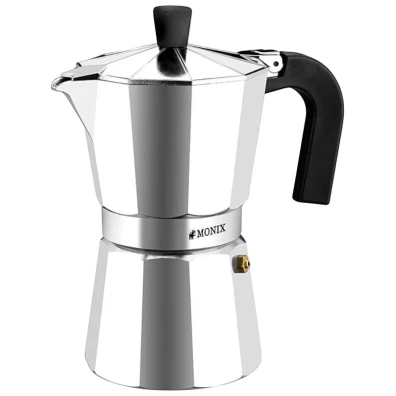Cafetera Italiana Monix Expres Aluminio 3 Tazas