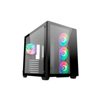 CAJA ATX ABYSM DANUBE SAVA 285 BLACK USB-C 1x3.5" 2x2.5" GPU MAX 410mm